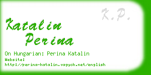 katalin perina business card